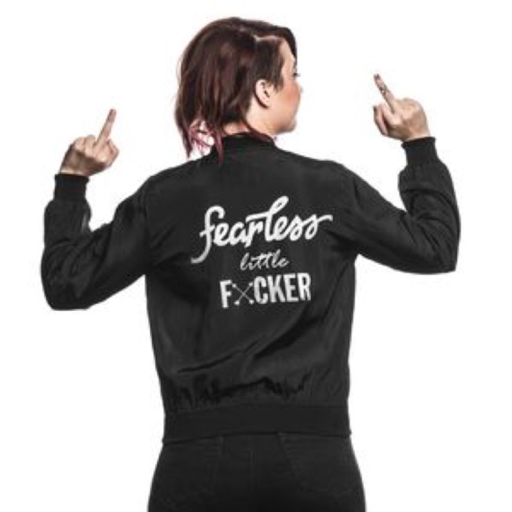 Limited edition fearless bomber jacket